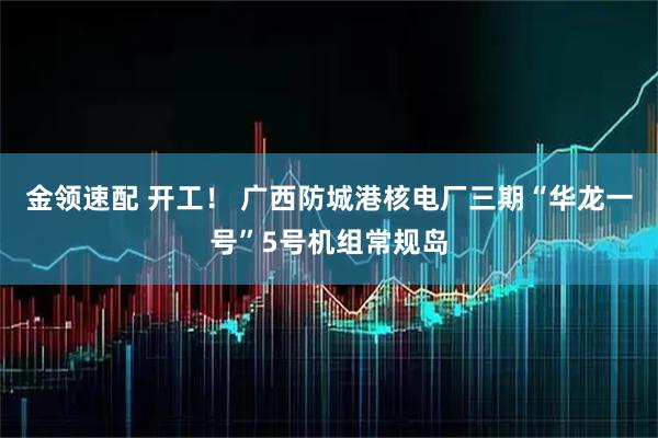 金领速配 开工！ 广西防城港核电厂三期“华龙一号”5号机组常规岛