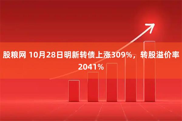 股粮网 10月28日明新转债上涨309%，转股溢价率2041%
